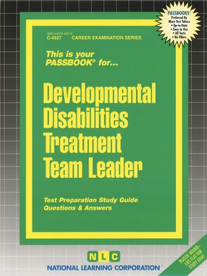 cover image of Developmental Disabilities Treatment Team Leader